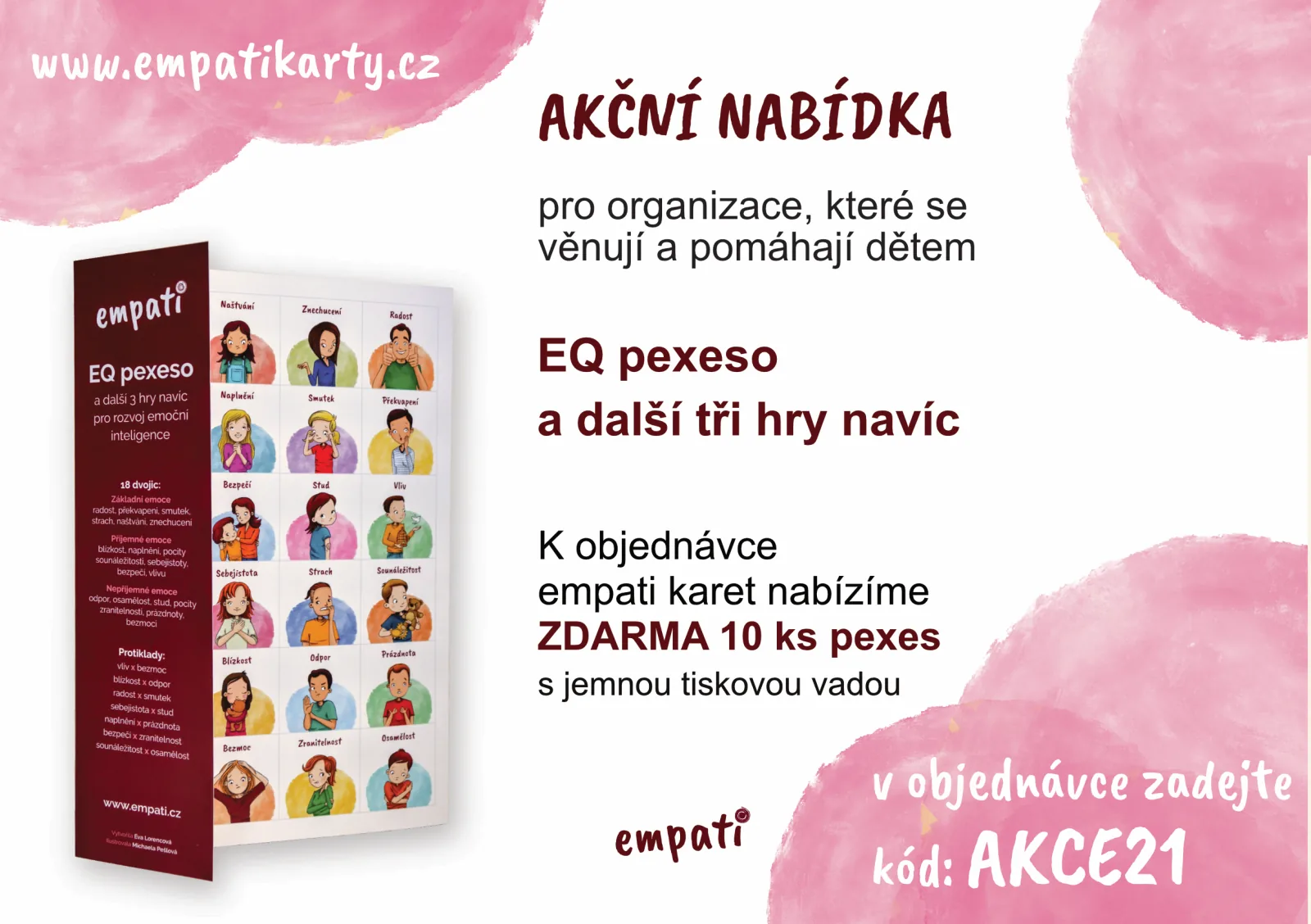Akce 10 EQ pexes zdarma obrázkové karty článek